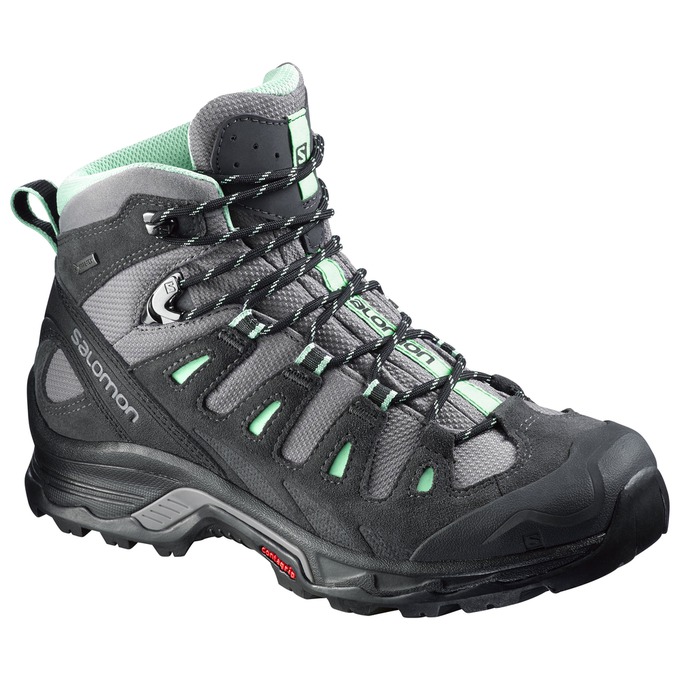 Salomon Singapore Womens Hiking Boots - QUEST PRIME GTX® W Black/Silver | 50347-OUZG